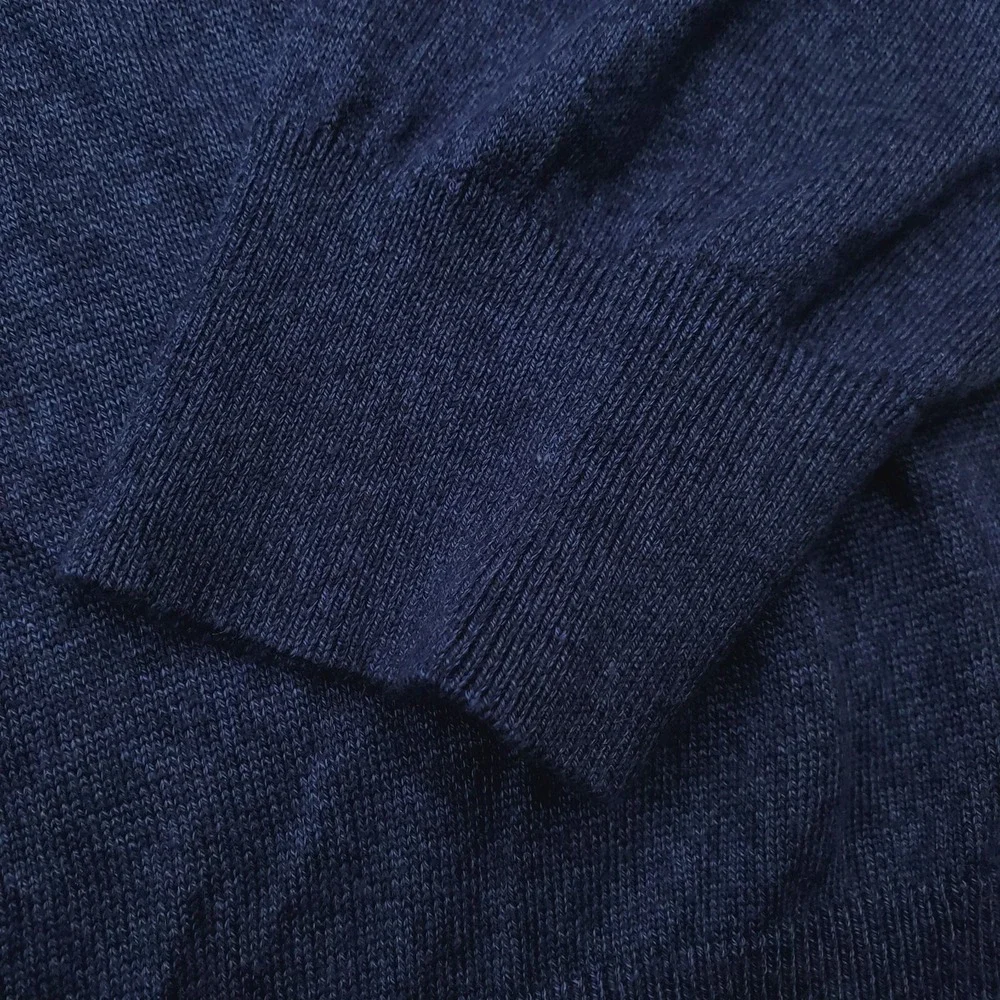 Banana Republic Sweater Mens Extra Large Blue Cashmere Silk Pullover Jumper